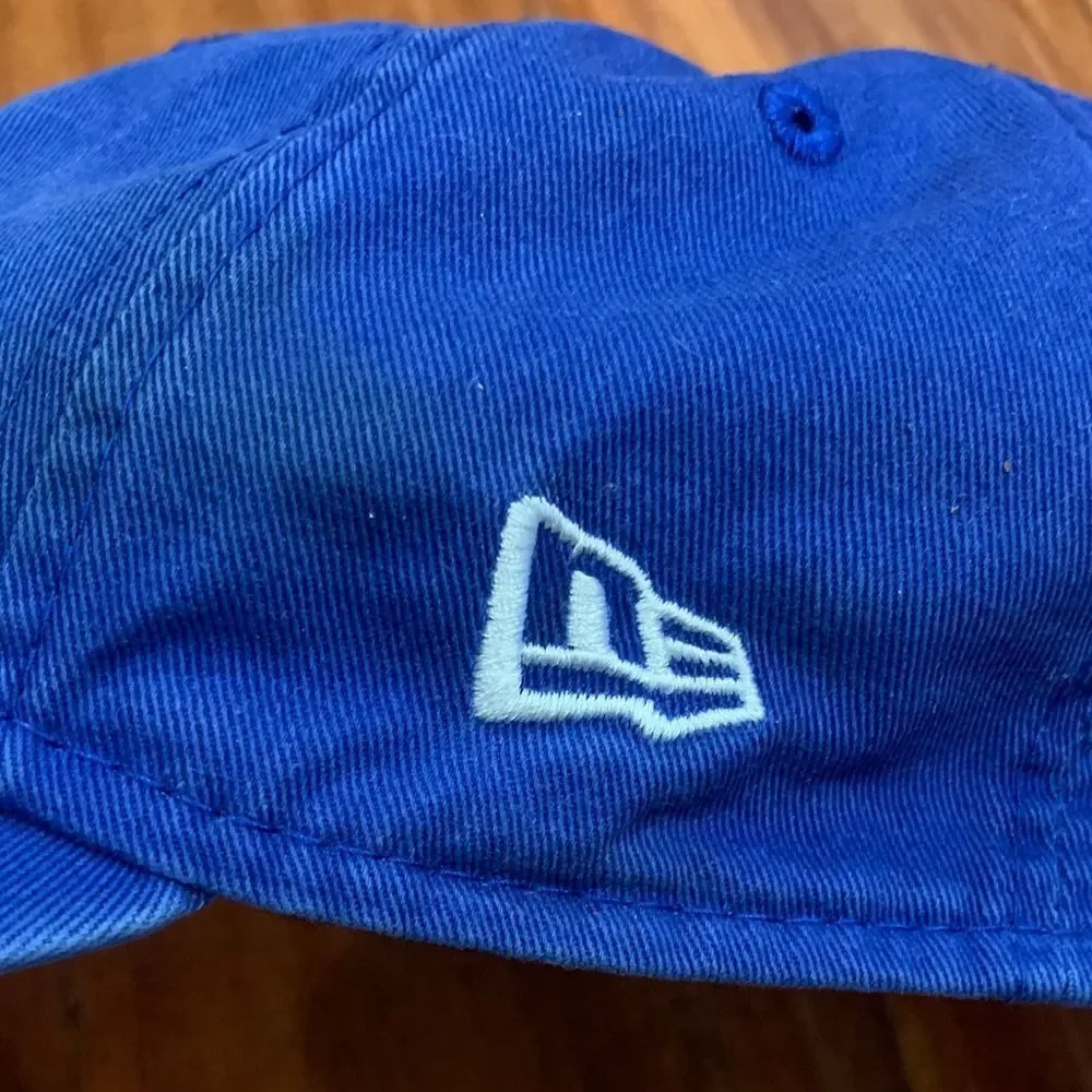 Blue new era Los Angeles Rams Cap with Yellow Logo